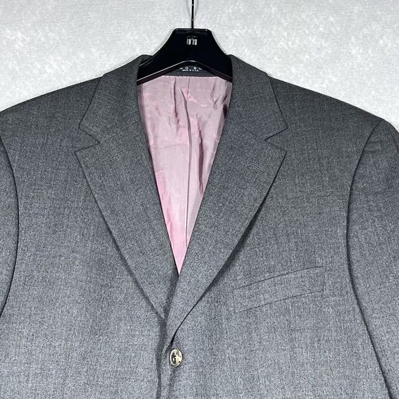 Hugo Boss Wool Blazer Men’s 48 Regular Gray Scorsese/Movie Jacket - Picture 2 of 16
